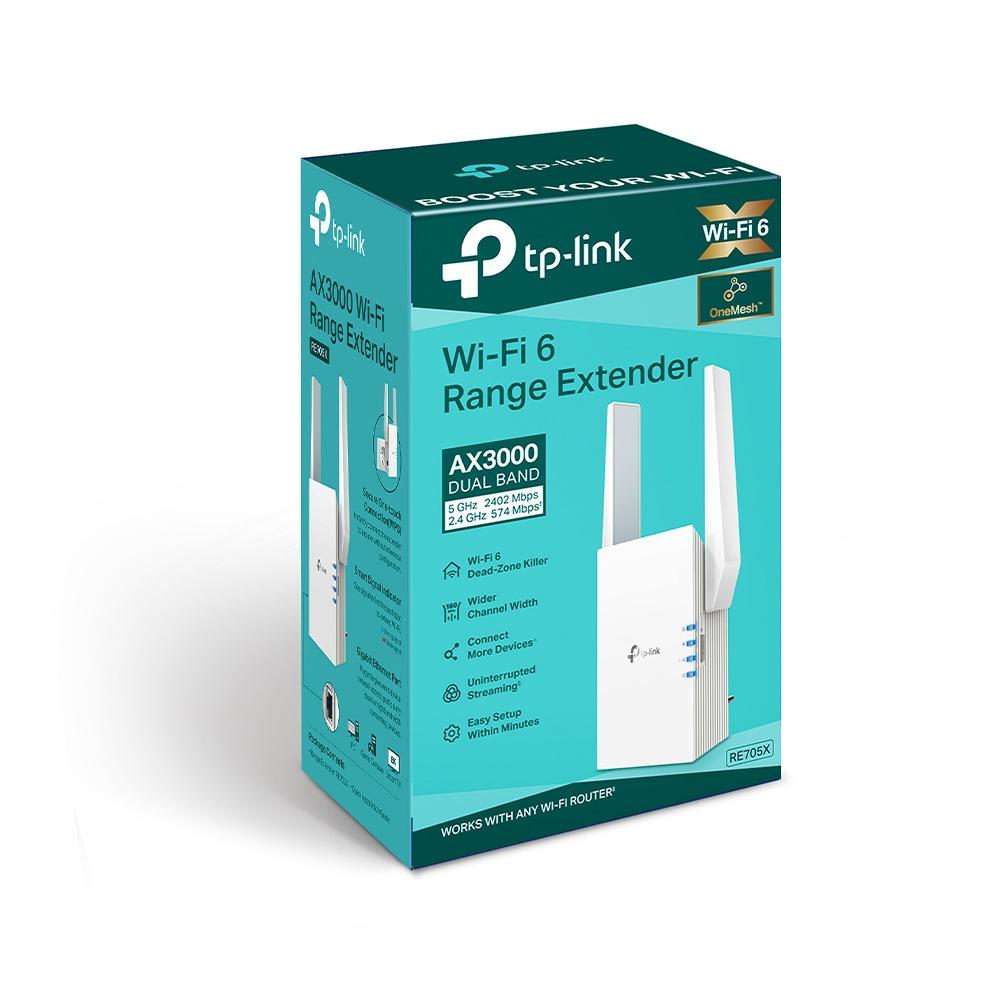TP-Link RE705X, Range Extender, AX3000 Mesh WiFi 6 Extender