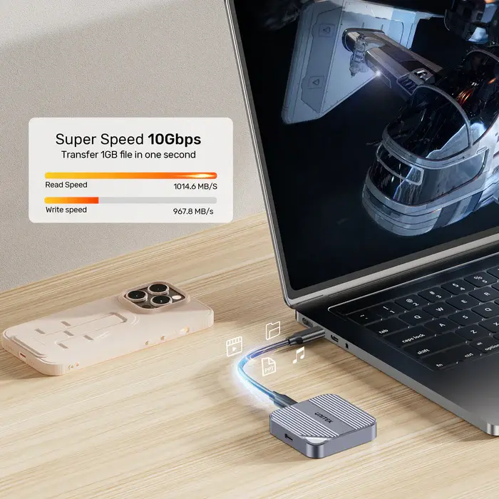 Unitek S1244A Drive Enclosure, Magnetic M.2 2230 NVMe SSD Enclosure