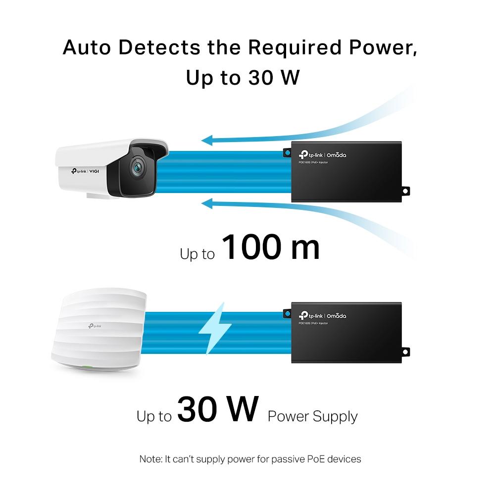 TP-Link POE160S Adapter, PoE+ Injector