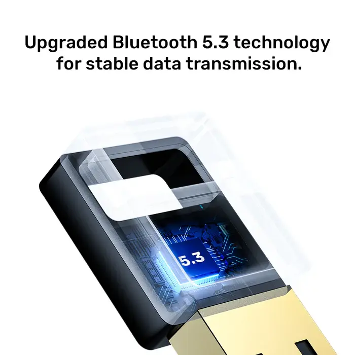 Unitek B105B USB Bluetooth 5.3 Adapter for PC, Black