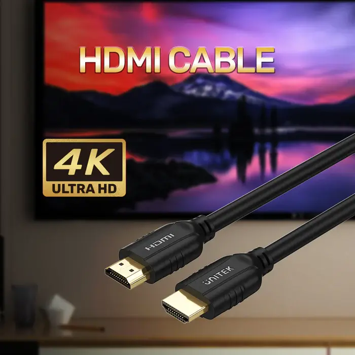 C11079BK Unitek 2M, HDMI 2.0 Male to Male Cable