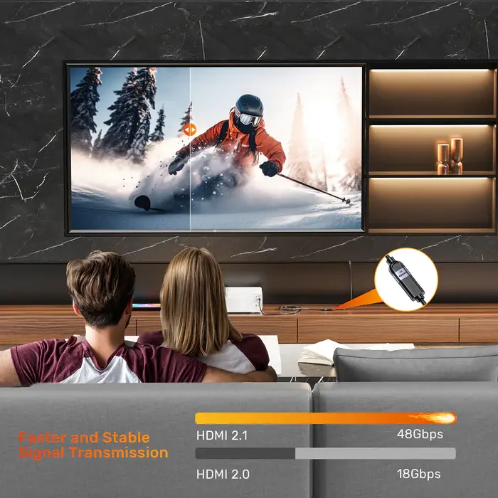 Unitek C11091A Cable, 8K 60Hz HDMI 2.1 Male to Female Extension Cable 3M