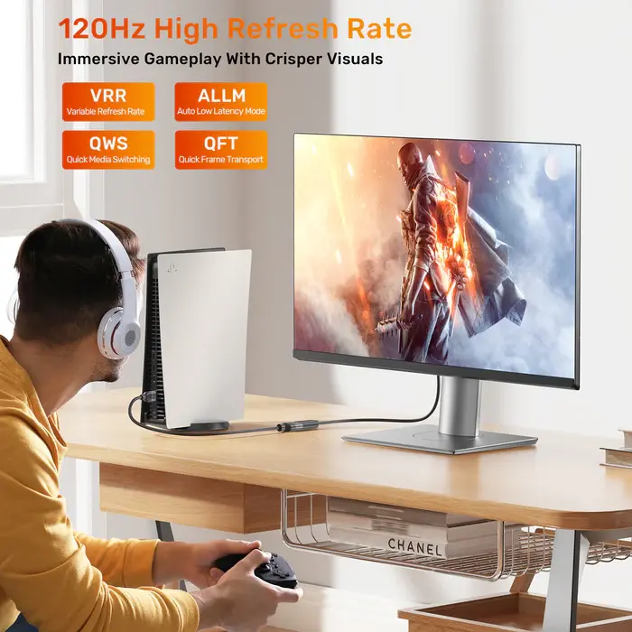 Unitek C11091A Cable, 8K 60Hz HDMI 2.1 Male to Female Extension Cable 3M