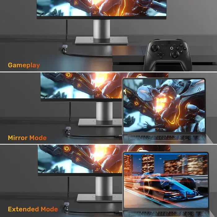 Unitek C11091A Cable, 8K 60Hz HDMI 2.1 Male to Female Extension Cable 3M