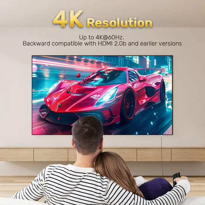 Unitek C11092ASL01-10M HDMI2.0 Active Optical Male to Male Cable 10M