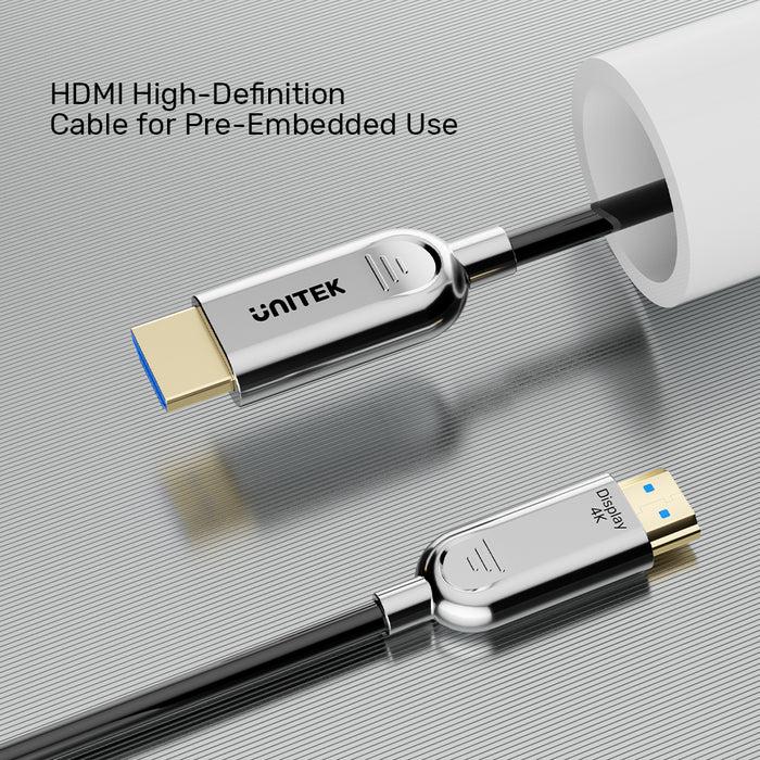 Unitek C11092A Cable, HDMI2.0 Active Optical Male to Male Cable 20M