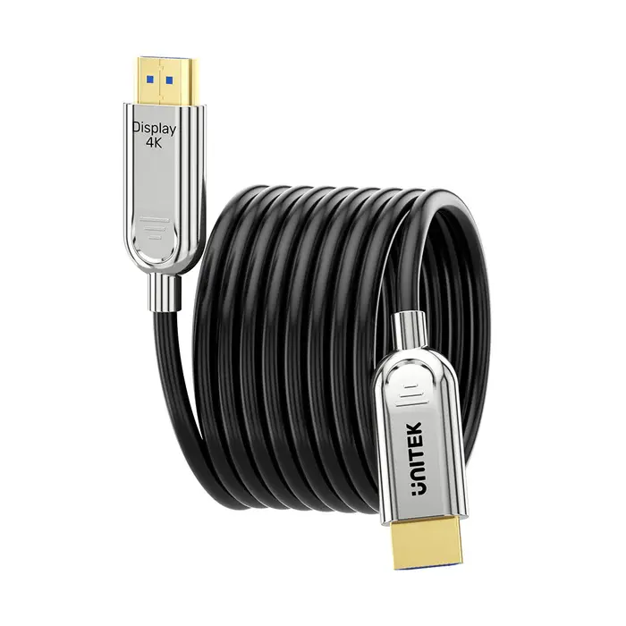 Unitek C11092A Cable, HDMI2.0 Active Optical Male to Male Cable 20M
