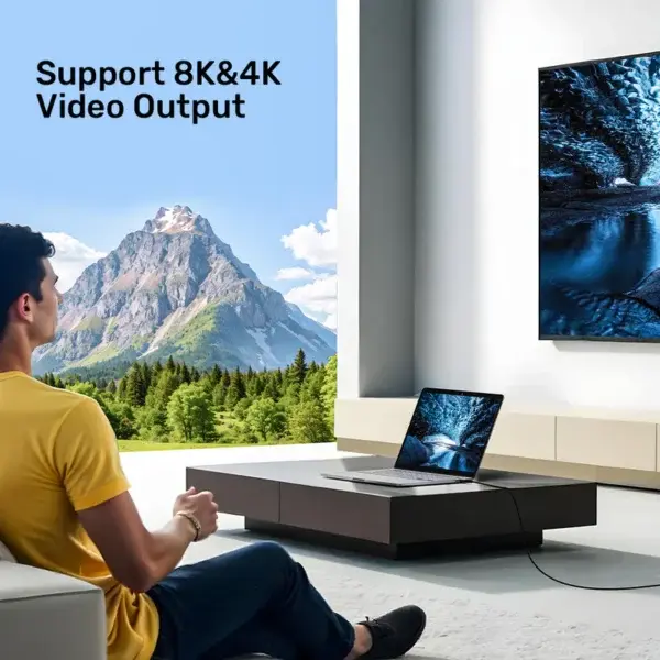 C14100ABK01-2M Unitek 2M Full Featured USB4 CM To USBC Cable 40Gbps/8K 60Hz/240W