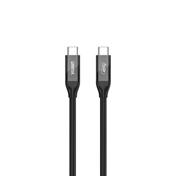 C14100ABK01-2M Unitek 2M Full Featured USB4 CM To USBC Cable 40Gbps/8K 60Hz/240W