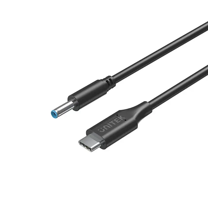 Unitek C14117BK-1.8M 1.8M, 65W USB-C to DC4.5*3.0mm Charging Cable for HP Laptops
