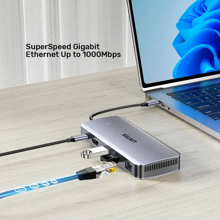 Unitek D1120A USB HUB, 6-in-1 USB-C 10Gbps Hub