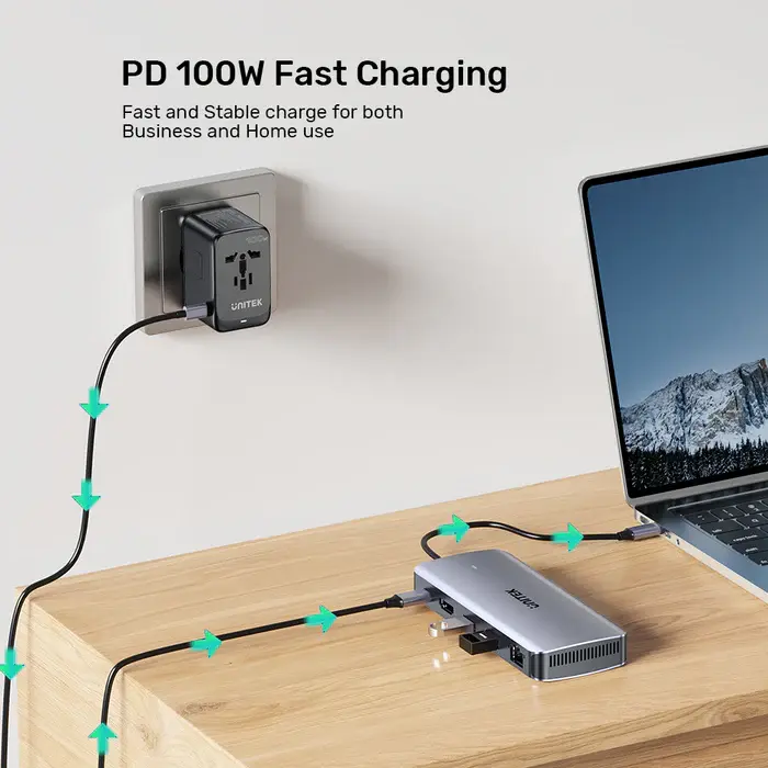Unitek D1120A USB HUB, 6-in-1 USB-C 10Gbps Hub