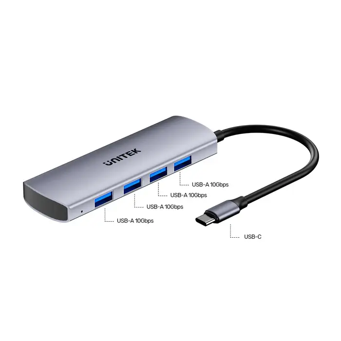 Unitek H1112E USB HUB, 4-in-1 USB-C 10Gbps Hub (4*USB-A)