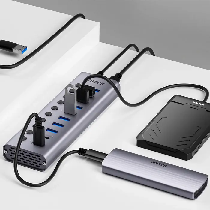 Unitek H1315B USB HUB, 10-in-1 USB-C 5Gbps Hub