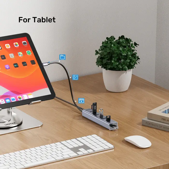 Unitek H1335A USB HUB, 7-in-1 USB-C 10Gbps Hub (3*USB-C 10Gbps+ 4*USB-A 5Gbps)