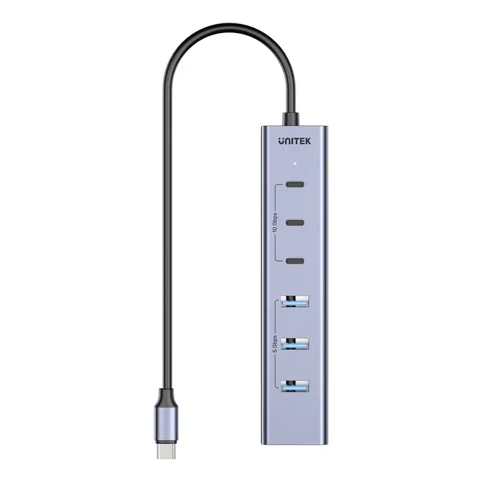 Unitek H1335A USB HUB, 7-in-1 USB-C 10Gbps Hub (3*USB-C 10Gbps+ 4*USB-A 5Gbps)