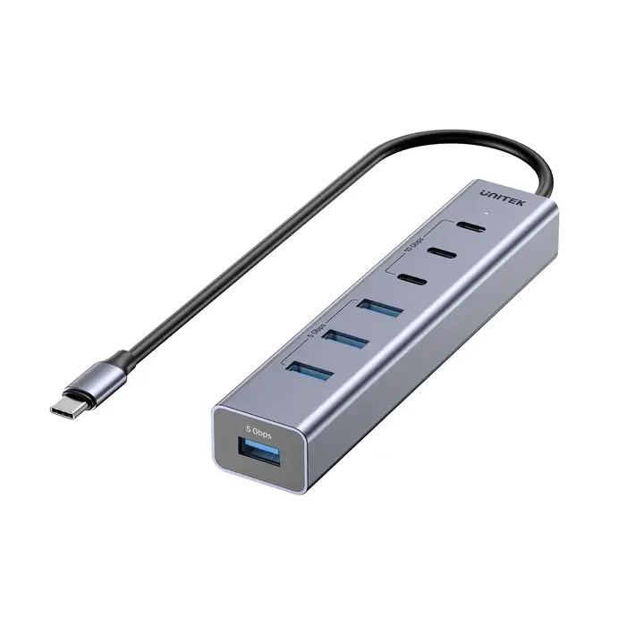 Unitek H1335A USB HUB, 7-in-1 USB-C 10Gbps Hub (3*USB-C 10Gbps+ 4*USB-A 5Gbps)