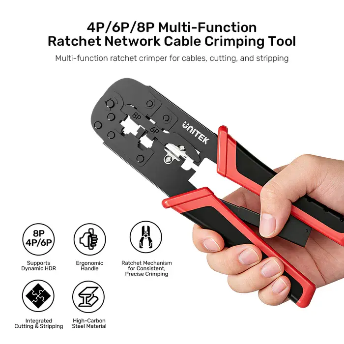 Unitek OT136A Tool, Network Crimping Tool