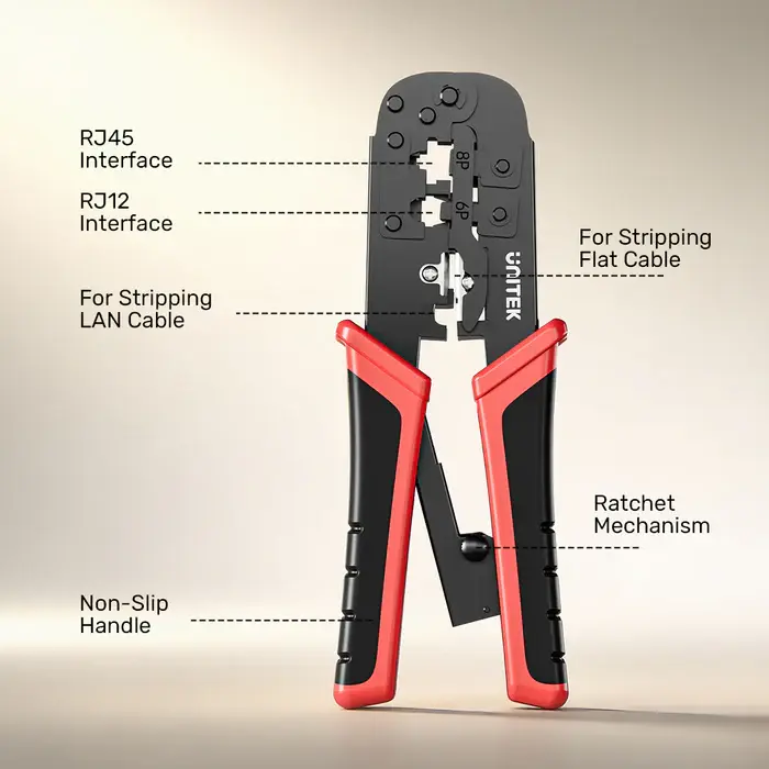 Unitek OT136A Tool, Network Crimping Tool