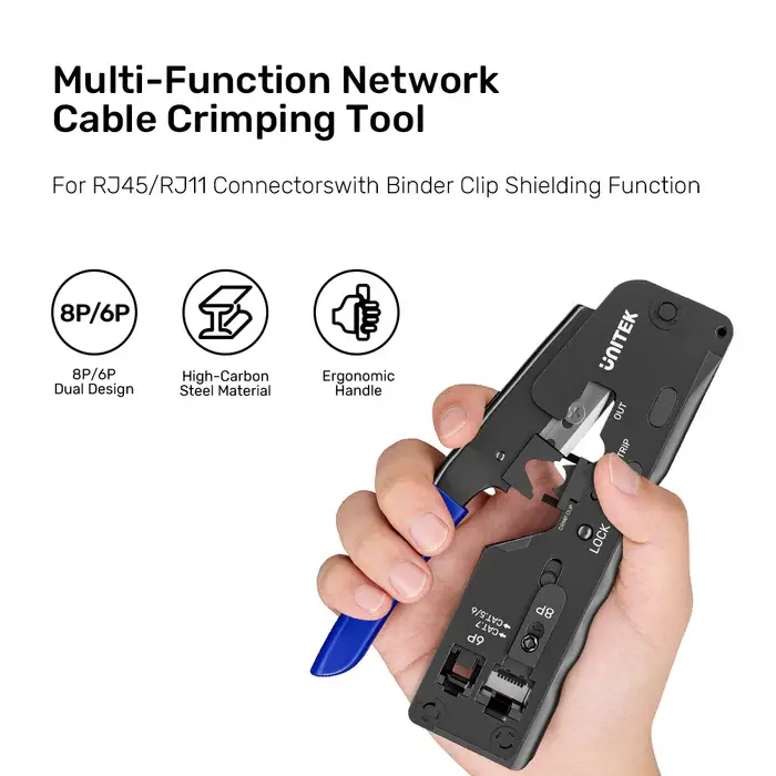 Unitek OT139A Tool, Network Crimping Tool