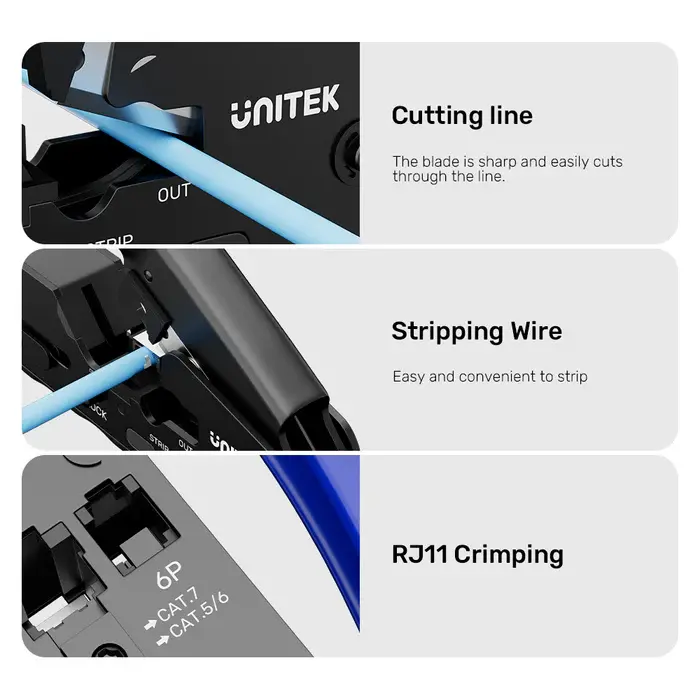 Unitek OT139A Tool, Network Crimping Tool