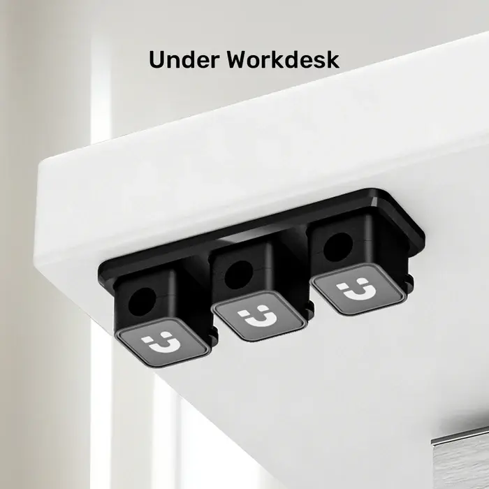 Unitek T1117A Cable Manager, Magnetic Cable Clips (3pcs Clips + 1pc Base per Box)