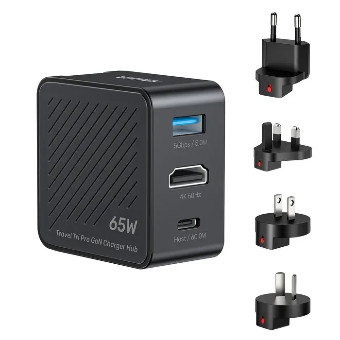 Unitek P1242A Power Supply, 65W 3-in-1 GaN Charger for Nintendo Switch