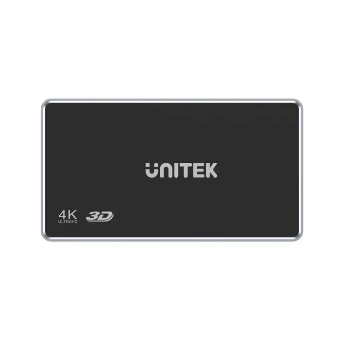 V1109A, Unitek 4K HDMI 1.4b Splitter 1 In 4 Out, Color: Space Grey and Black