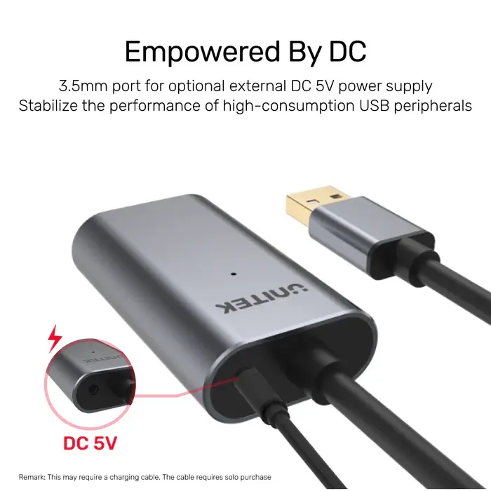 Unitek Y-272 10M USB 2.0 Aluminium Extension Cable