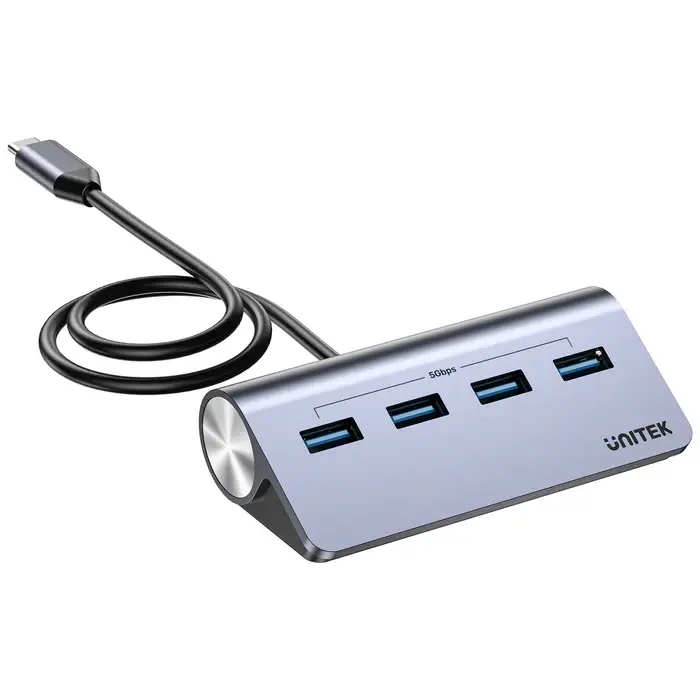 H1337BGY01 Unitek 4-in-1 USB-C 5Gbps Hub (4*USB-A 5Gbps)