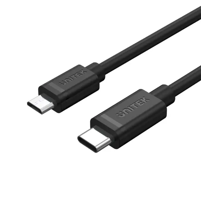 Unitek Y-C473BK Cable, Type C to Micro USB Charging, with Data