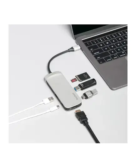 C-HUBC1-SR-EN USB Kingston Nucleum USB-C HDMI Output, USB-A, SD and MicroSD Card Reader