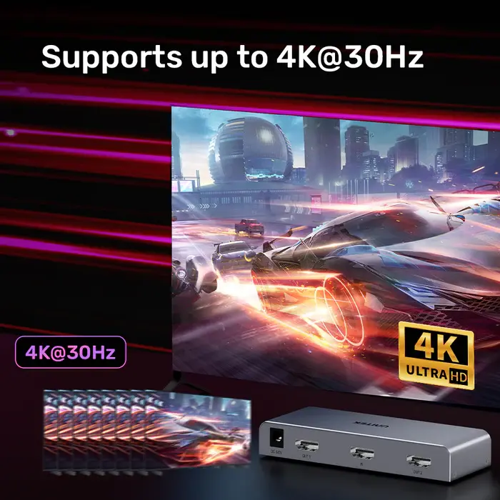 Unitek V1130A HDMI Splitter, 4K HDMI Splitter 1 In 2 Out
