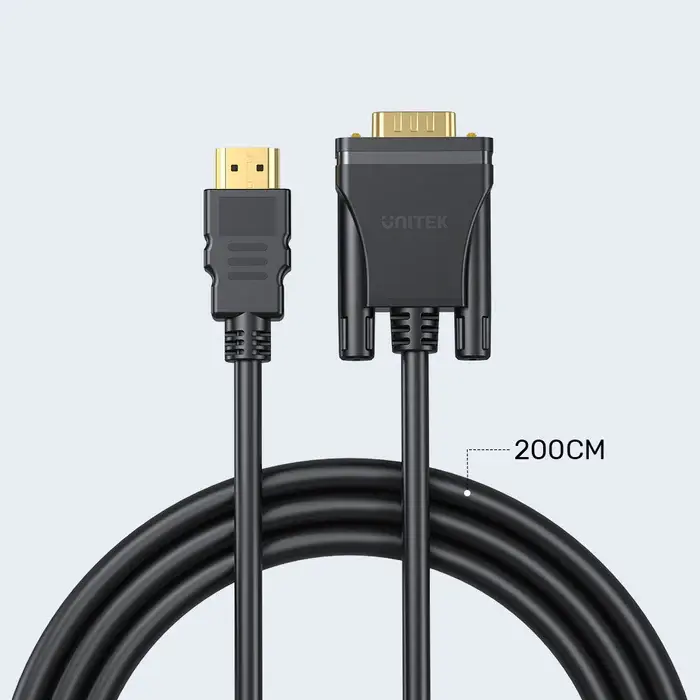 Unitek V1185A HDMI to VGA Adapter Cable 2M