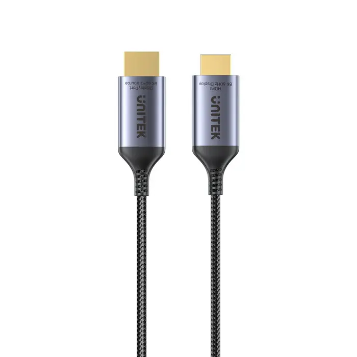 Unitek V1610A Cable, DisplayPort to HDMI Male Adapter Cable, 8K 60Hz 1.8M