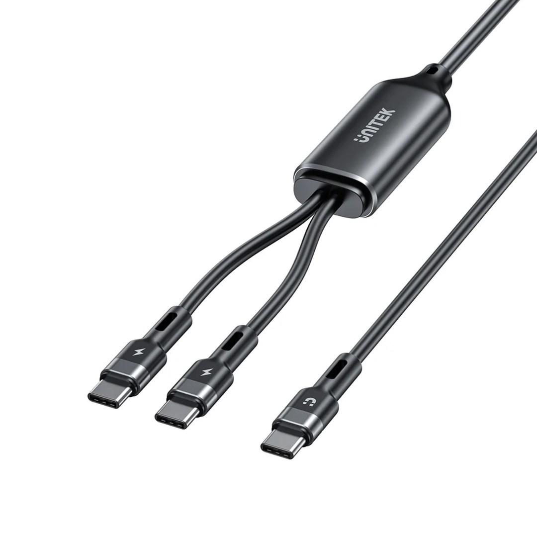 Unitek C14146A Cable, PD100W 2-in-1 USB-C Charging Cable 1.8M