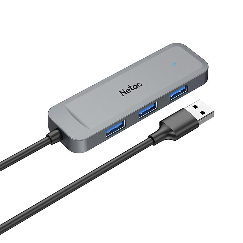 NT08WF11-30GR, NETAC USB Hub WF11, USB-A to USB3.0*4