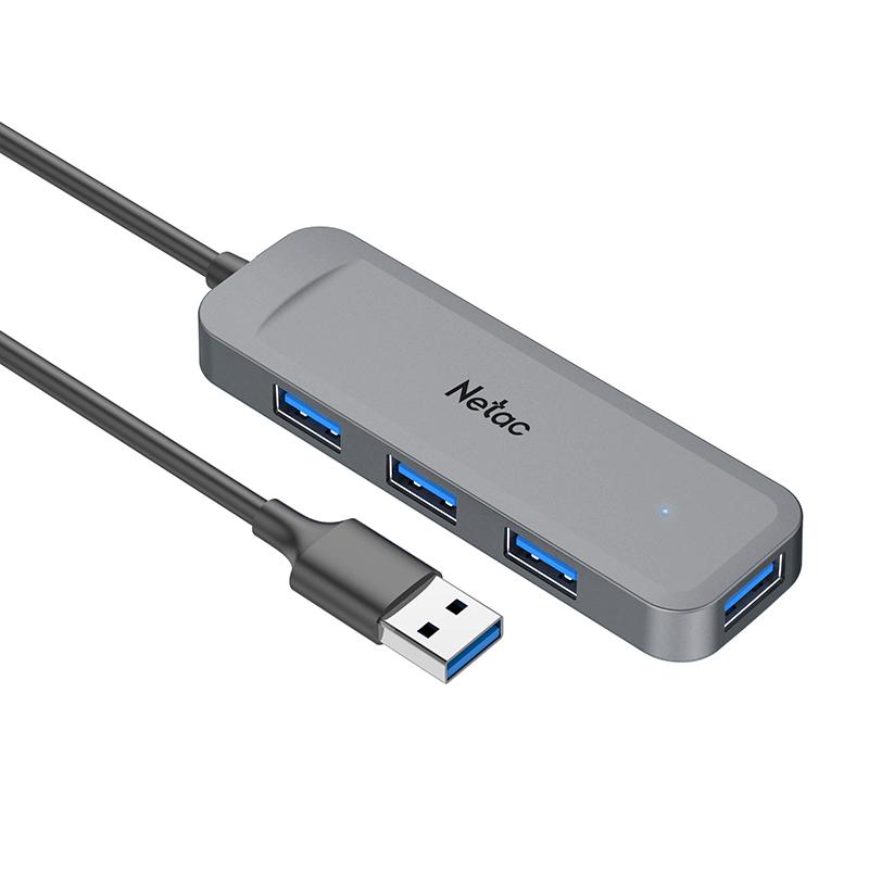 NT08WF11-30GR, NETAC USB Hub WF11, USB-A to USB3.0*4