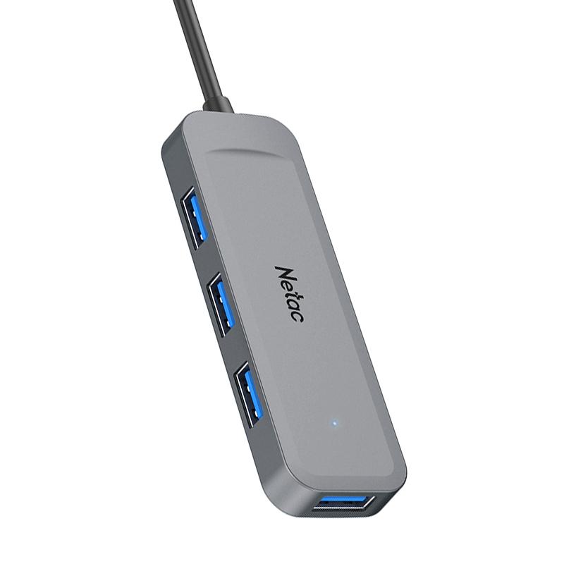 NT08WF11-30GR, NETAC USB Hub WF11, USB-A to USB3.0*4