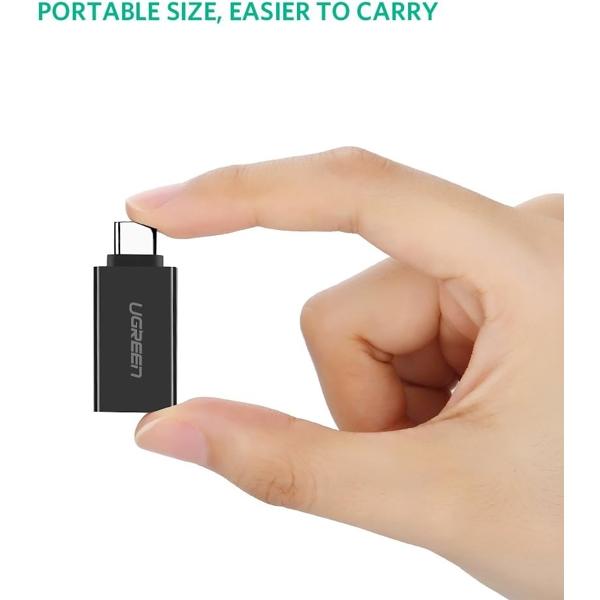 UGREEN US173 Adapter, Type-C 3.1 Male To USB 3.0 female Adapter, Black