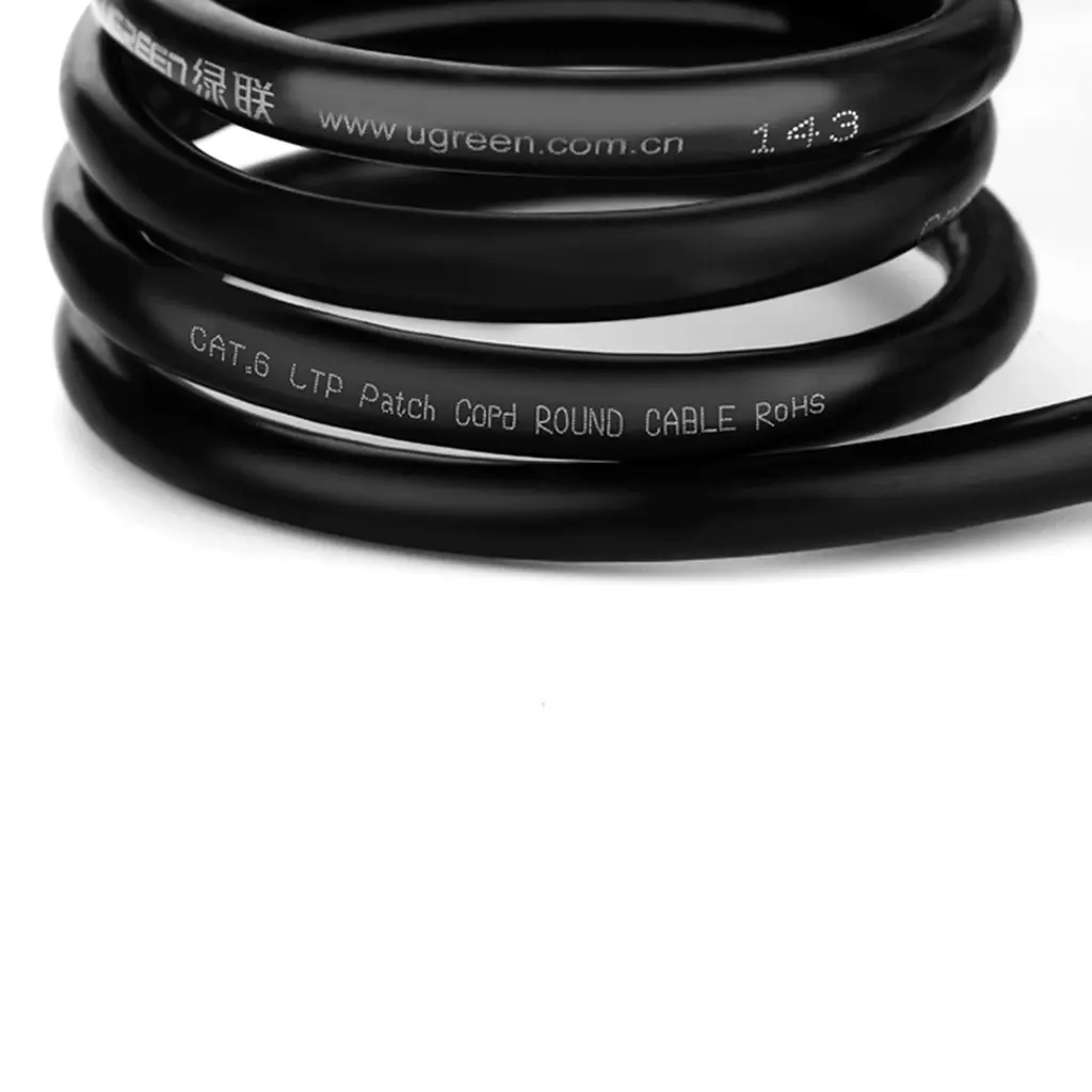 UGREEN NW112 CAT6 Extension LAN Cable, 3m, Black