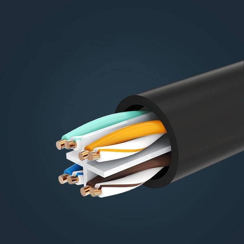 UGREEN NW112 CAT6 Extension LAN Cable, 5m, Black