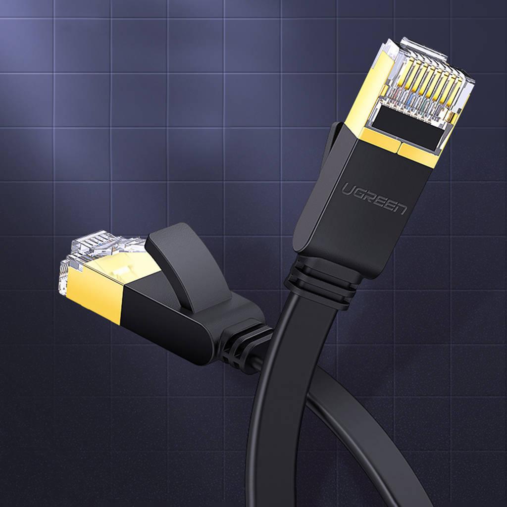 UGREEN 11264 Cable, Cat 7 FTP LAN Cable, 8M, Black