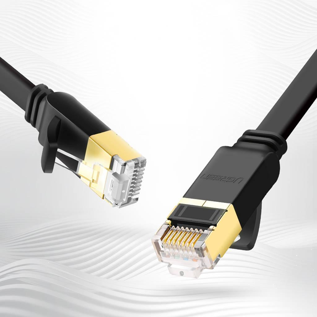UGREEN 11264 Cable, Cat 7 FTP LAN Cable, 8M, Black
