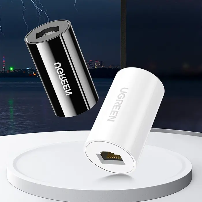 UGREEN NW116 Adapter, RJ45 Ethernet adapter 8P8C Female anti-thunder RJ45 connector Network extension