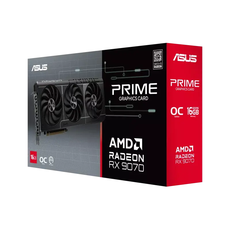 ASUS Prime Radeon™ RX 9070 16GB GDDR6 OC Edition