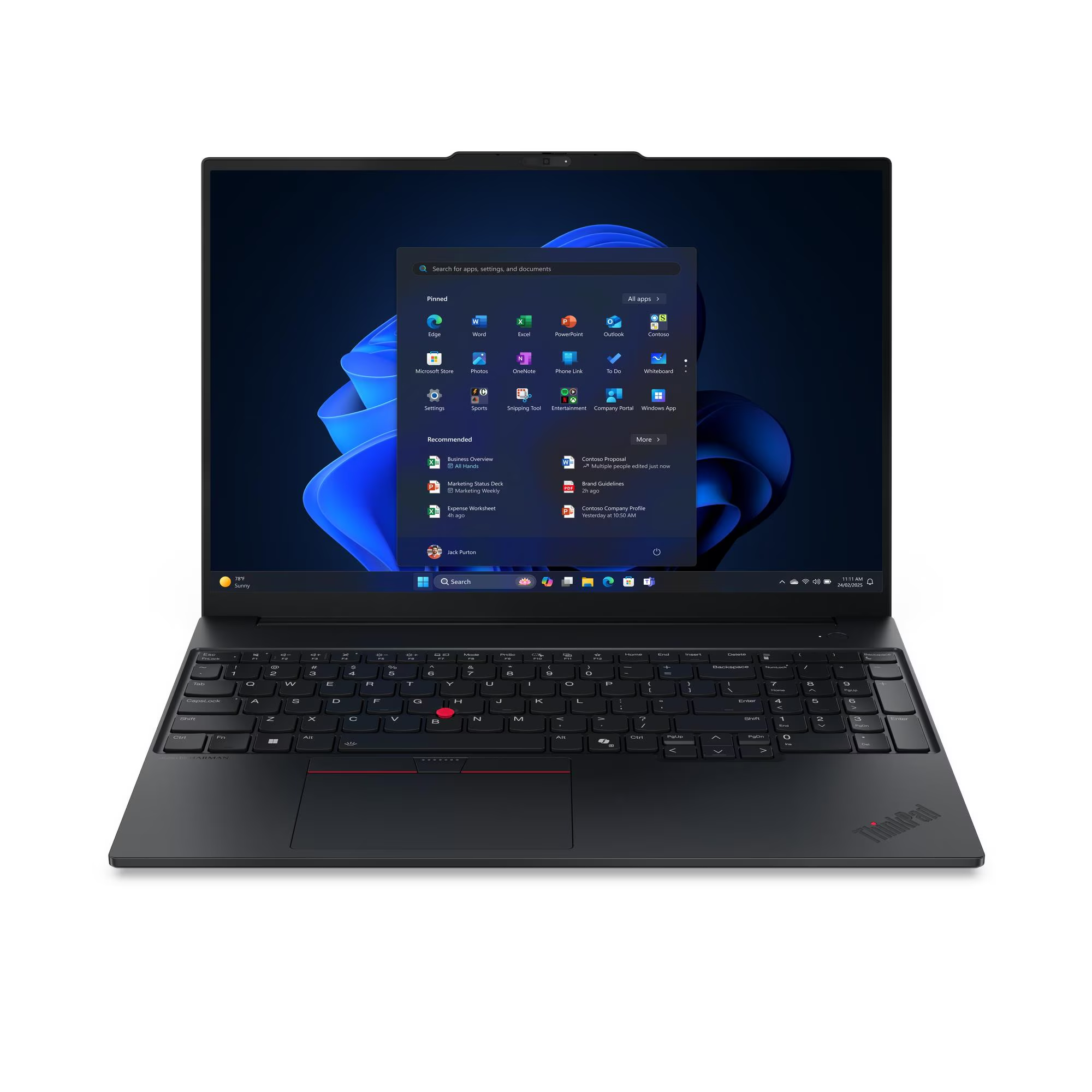 Lenovo Thinkpad E16 G3, 16" Ultra 7 255H 16C, 16GB. 1TB M.2, DOS,2Y