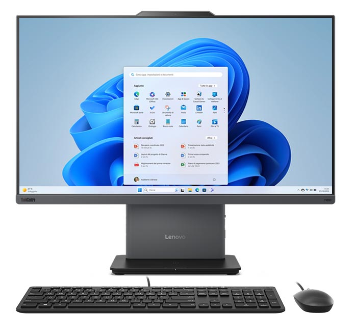Lenovo ThinkCentre neo 50a 24 Ge 12SC000RRU AIO PC, 23.8" FHD IPS, i5-13420H 1x16GB DDR5 512GB Black