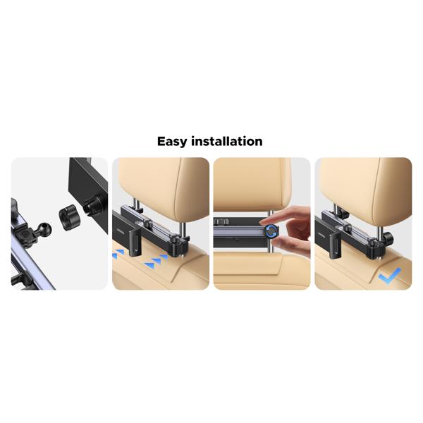 UGREEN LP904 Holder, ar Headrest Tablet Holder, Black/Grey