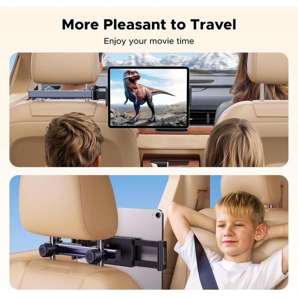 UGREEN LP904 Holder, ar Headrest Tablet Holder, Black/Grey